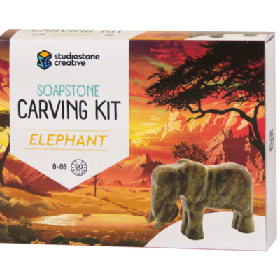 (image for) Elephant Soapstone Carving Kit
